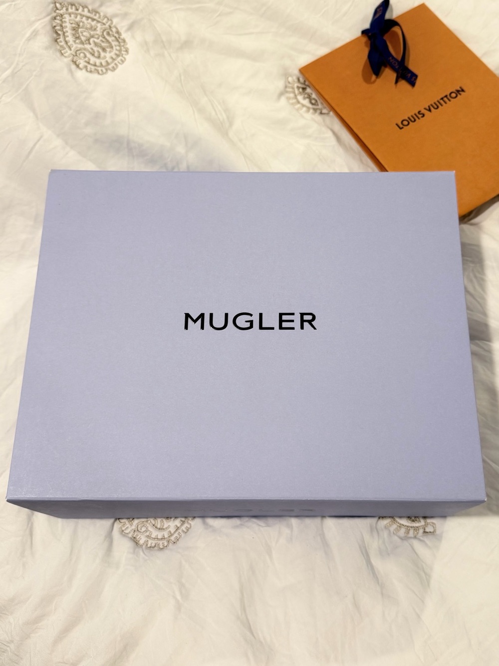 Mugler Lavender Logo Gift Box new